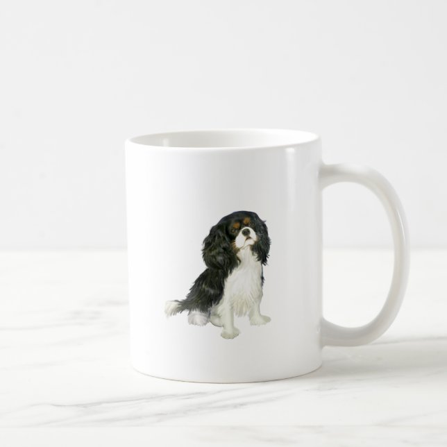Cavalier King Charles - Trefärgad Kaffemugg (Höger)