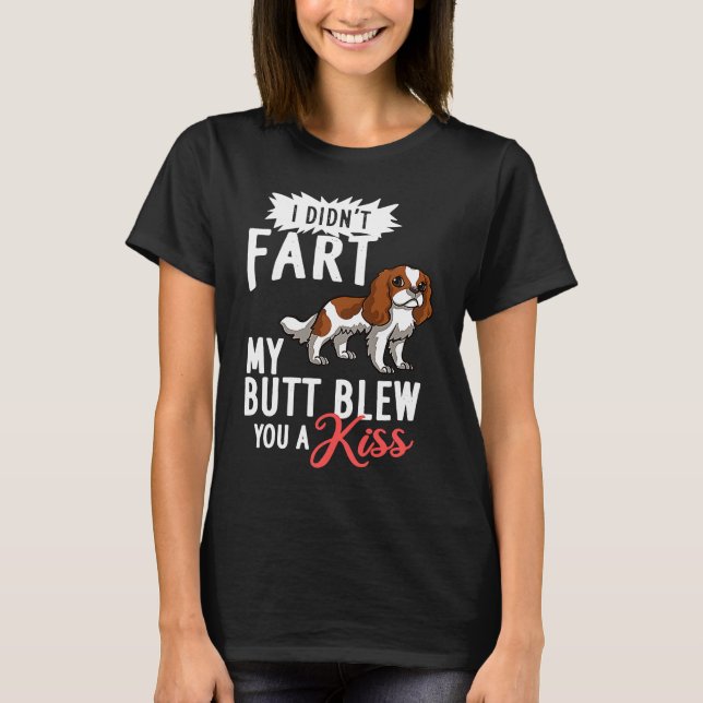 Cavalier King Charlies Spaniel Dog Puppies Owner L T Shirt (Framsida)