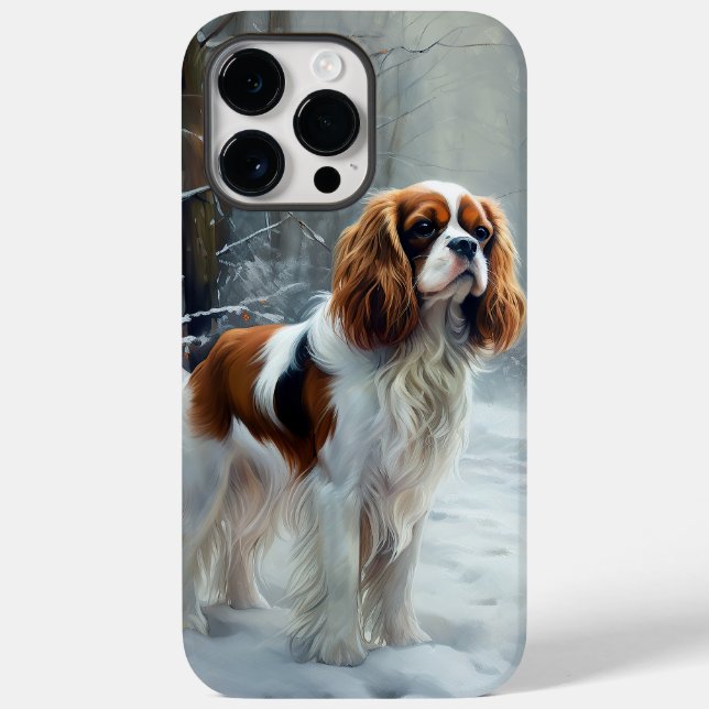Cavalier King Låt det snöa Jul Borstad (Baksida)