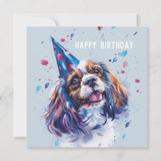 Cavalier Kung Charled Spain Birthday Card Julkort