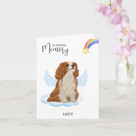 Cavalier Kung Charles Angel Hund Pet Loss Sympathy Kort
