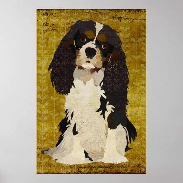 Cavalier Kung Charles Art Poster (Framsidan)