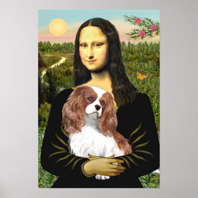 Cavalier Kung Charles (Blenheim) - Mona Lisa Poster (Framsidan)
