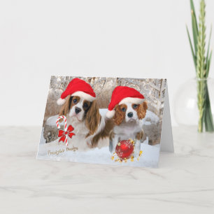 Cavalier Kung Charles juldag Helgkort