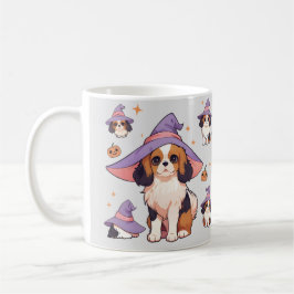 Cavalier Kung Charles pastel häxhalloween Kaffemugg