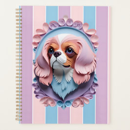 Cavalier Kung Charles Pastel Papper CEG Art