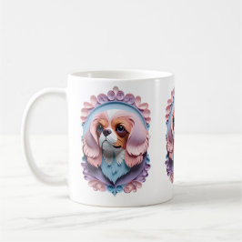 Cavalier Kung Charles Pastel Papper CEG Art Kaffemugg