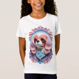 Cavalier Kung Charles Pastel Papper CEG Art T Shirt