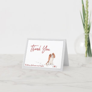 Cavalier Kung Charles Pet Hund Personalize Bone Tack Kort