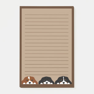 Cavalier Kung Charles Puppy Hund Post-it Block