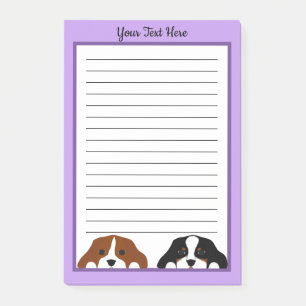 Cavalier Kung Charles Puppy Hund Post-it Block