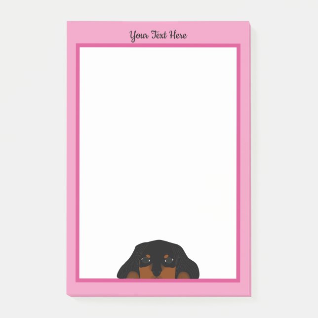 Cavalier Kung Charles Puppy Hund Post-it Block (Framsida)