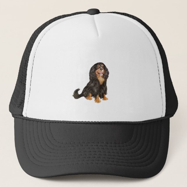 Cavalier Kung Charles (R) - Black and tan.png Truckerkeps (Framsida)