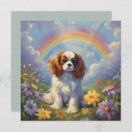 Cavalier Kung Charles Rainbow Anpassningsbar Namn