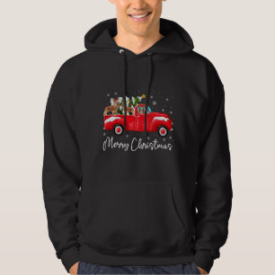Cavalier Kung Charles Red Lastbil jultomten Xm Hoodie
