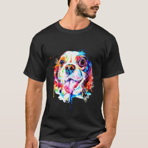 Cavalier Kung Charles Spain Artistic Funny Birth T Shirt