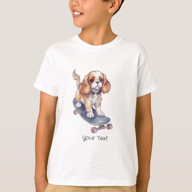 Cavalier Kung Charles Spain Boy T-Shirt (Framsida)