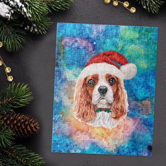 Cavalier Kung Charles Spain Breed Hund jul Pussel (Skapare uppladdad)