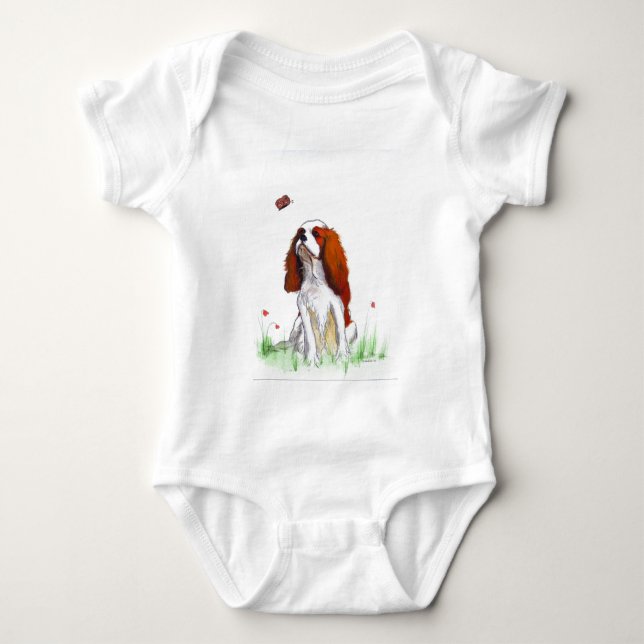 Cavalier Kung Charles Spain CKC Tee Shirt (Framsida)
