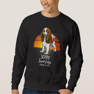 Cavalier Kung Charles Spain Ckcs Vintage Lång Ärmad Tröja