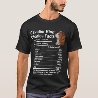 Cavalier Kung Charles Spain Facts nutrition  T Shirt