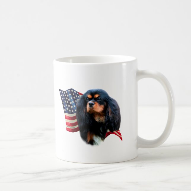 Cavalier Kung Charles Spain Flagga Kaffemugg (Höger)