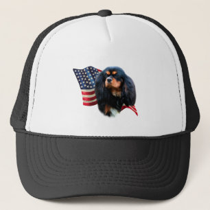 Cavalier Kung Charles Spain Flagga Truckerkeps