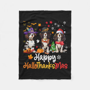 Cavalier Kung Charles Spain Hund Halloween Kristus Fleecefilt
