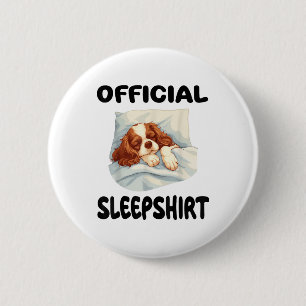Cavalier Kung Charles Spain Hund Officiell Sleepsh Knapp