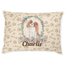 Cavalier Kung Charles Spain Hund Paw Print Bone
