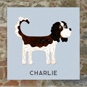 Cavalier Kung Charles Spain Hund Personlig Poster