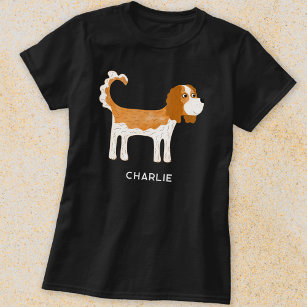 Cavalier Kung Charles Spain Hund Personlig T Shirt