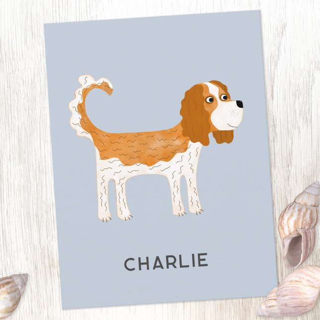 Cavalier Kung Charles Spain Hund Personlig Vykort (Skapare uppladdad)