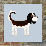 Cavalier Kung Charles Spain Hund Poster<br><div class="desc">Cute Tricolor Cavalier Kung Charles Spain hund design för att få dig att le. Originalkonst av Nic Squirrell.</div>
