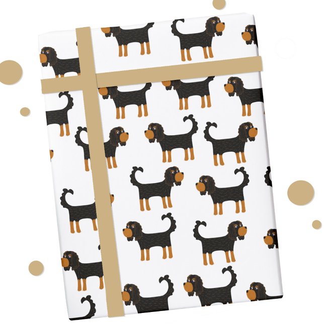 Cavalier Kung Charles Spain Hund Presentpapper (Spaniel dog fun gift wrap )