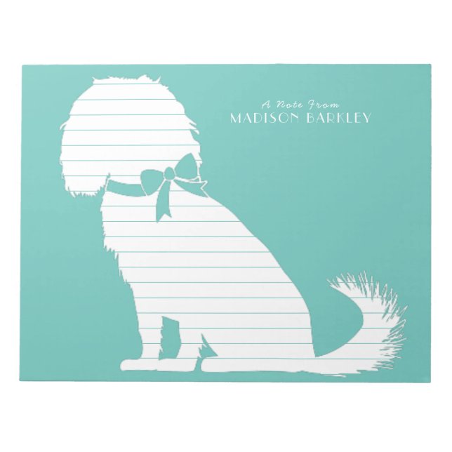 Cavalier Kung Charles Spain Hund Puppy Anteckningsblock (Framsida)