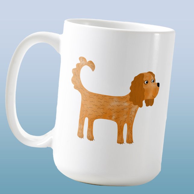 Cavalier Kung Charles Spain Hund Roligt Kaffemugg (Fun Cavalier King Charles Spaniel coffee mug)