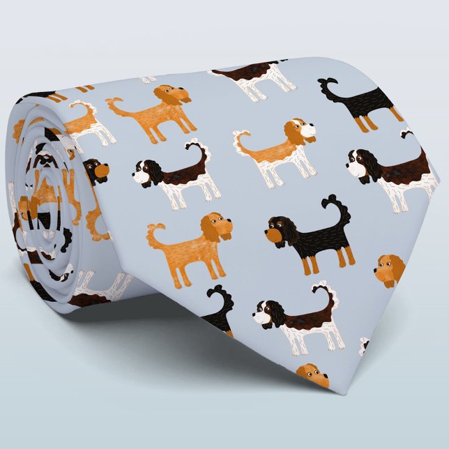 Cavalier Kung Charles Spain Hund Slips (Cavalier King Charles Spaniel tie for dog lovers and veterinarians)