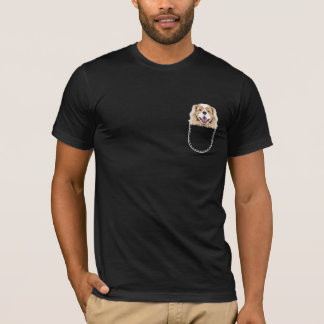 Cavalier Kung Charles Spain i Breast Pocket T Shirt