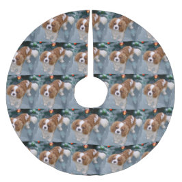 Cavalier Kung Charles Spain jul Julgransmatta Borstad Polyester