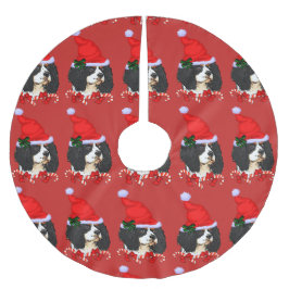 Cavalier Kung Charles Spain jul Merry Julgransmatta Borstad Polyester