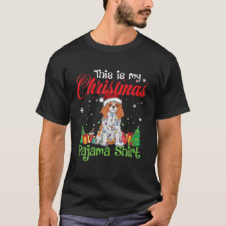Cavalier Kung Charles Spain jul Pajama Hund T Shirt