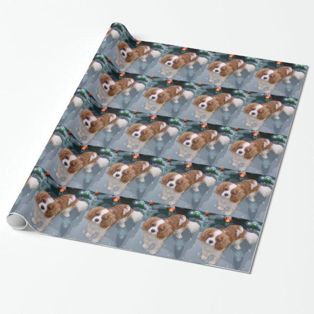 Cavalier Kung Charles Spain jul Presentpapper (Utrullad)