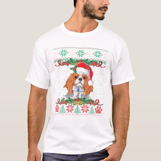 Cavalier Kung Charles Spain jul T Shirt (Framsida)