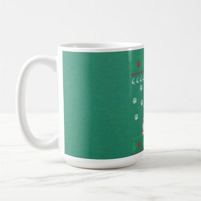 Cavalier Kung Charles Spain jul Ugly Sweat Kaffemugg (Vänster)