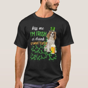 Cavalier Kung Charles Spain Kiss Me jag är irländs T Shirt