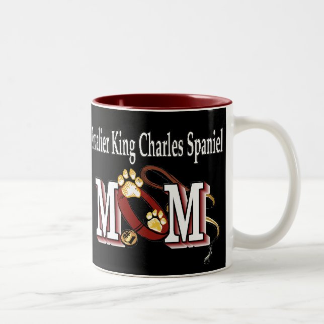 Cavalier Kung Charles Spain Mamma Gifts Två-Tonad Mugg (Höger)