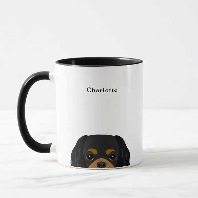 Cavalier Kung Charles Spain Mugg (Vänster)