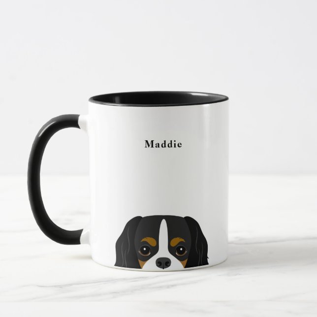 Cavalier Kung Charles Spain Mugg (Vänster)