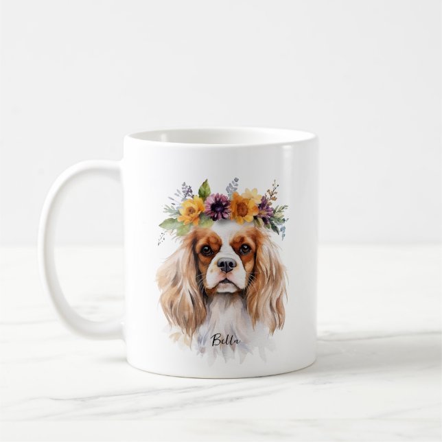 Cavalier Kung Charles Spain Mugg (Vänster)